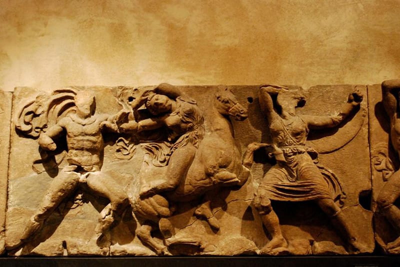 Details of the frieze of the Temple of Apollo Epicurius at Bassae © Panegyrics of Granovetter