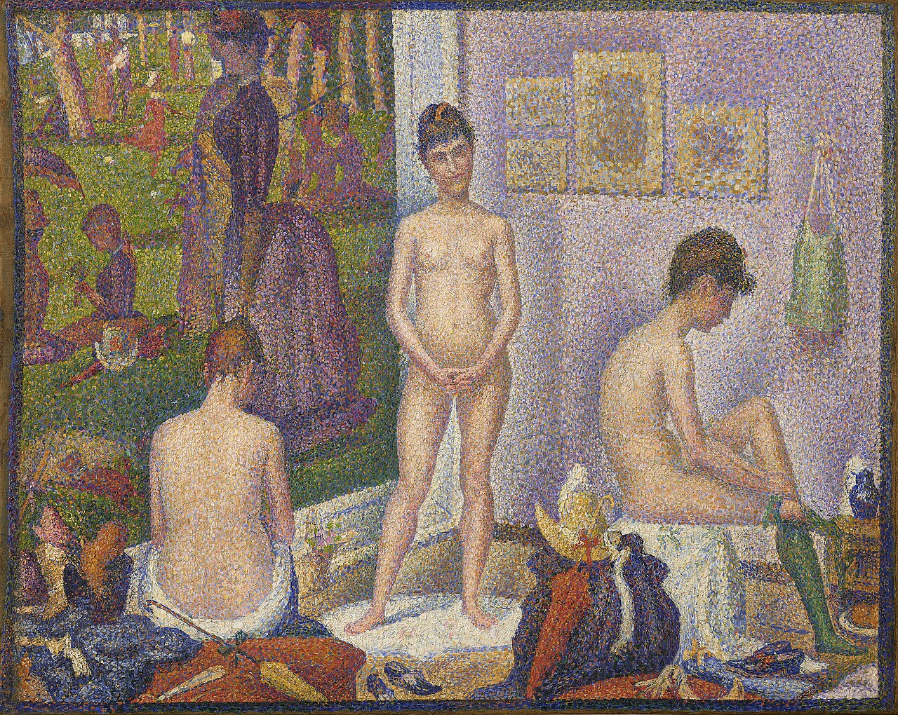 Les Poseuses, Ensemble (Petite version), by Georges Seurat, 1888