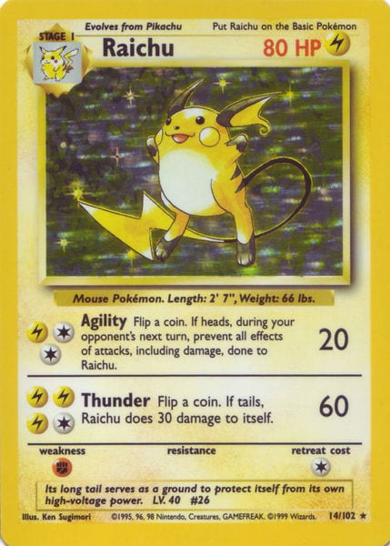 Prerelease Raichu, the most expensive Pokémon card ever sold.