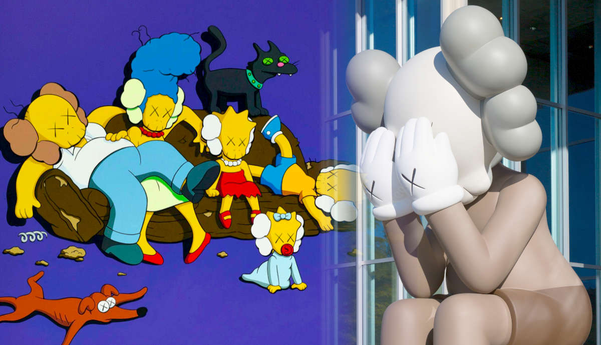 Untitled (Kimpsons #3), 2003 with Kaws' Companion (Passing Through)