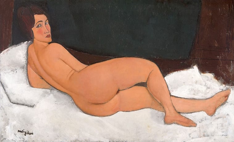 Nu Couche painting by Amedeo Modigliani