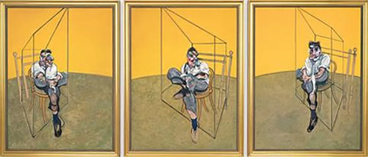 Three Studies Of Lucian Freud by Francis Bacon