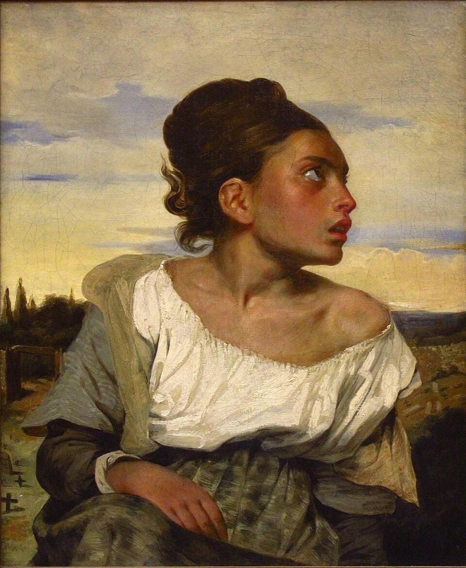 Orphan Girl at the Cemetery, by Eugene Delacroix, 1823. Source: Louvre, Paris