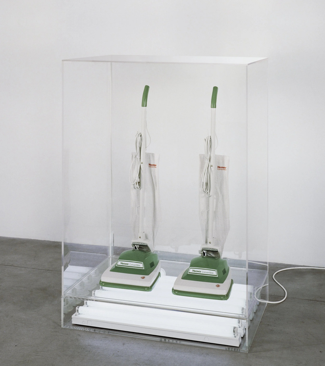 Display from "The New" Exhibition, by Jeff Koons, 1980. Source: Jeff Koons