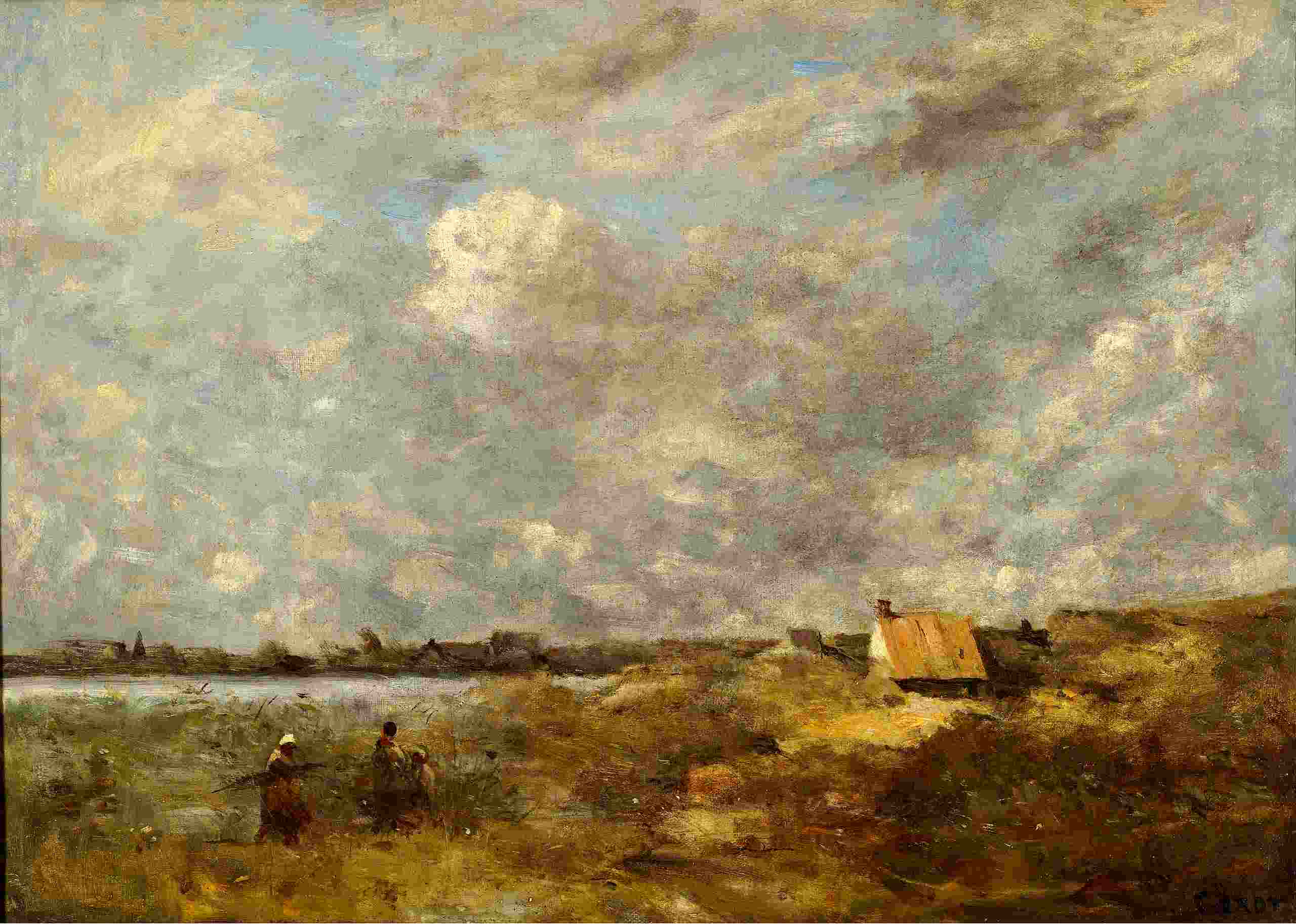 camille-corot-stormy-weather-painting
