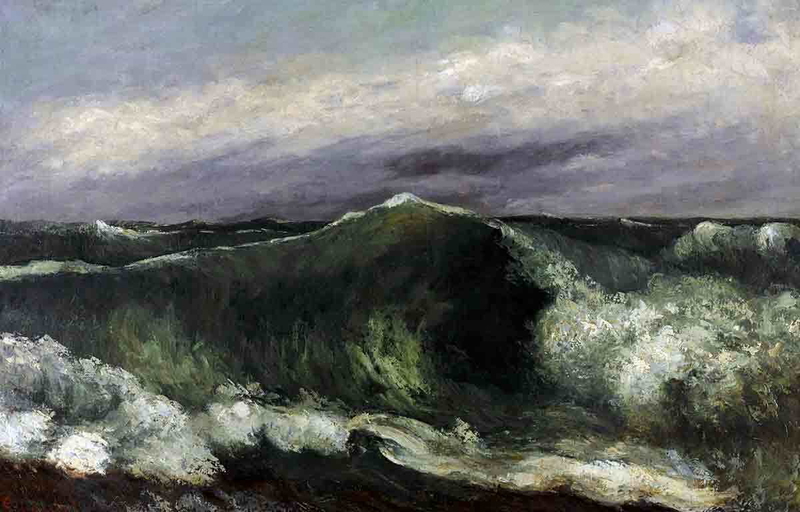 The Wave (La Vague) by Gustave Courbet