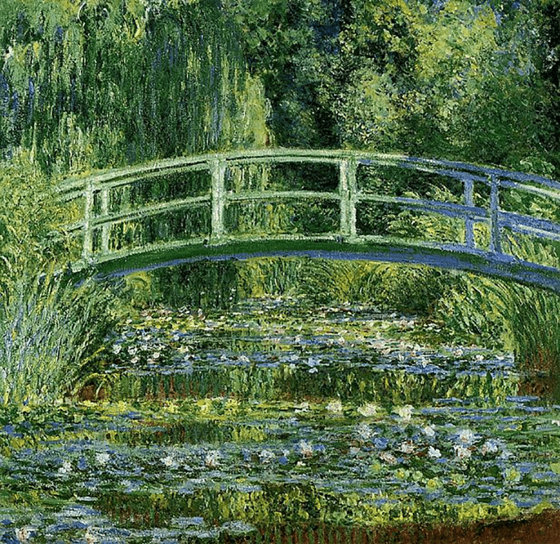 Waterlilies and Japanese Bridge (c.a. 1897 to 1899)