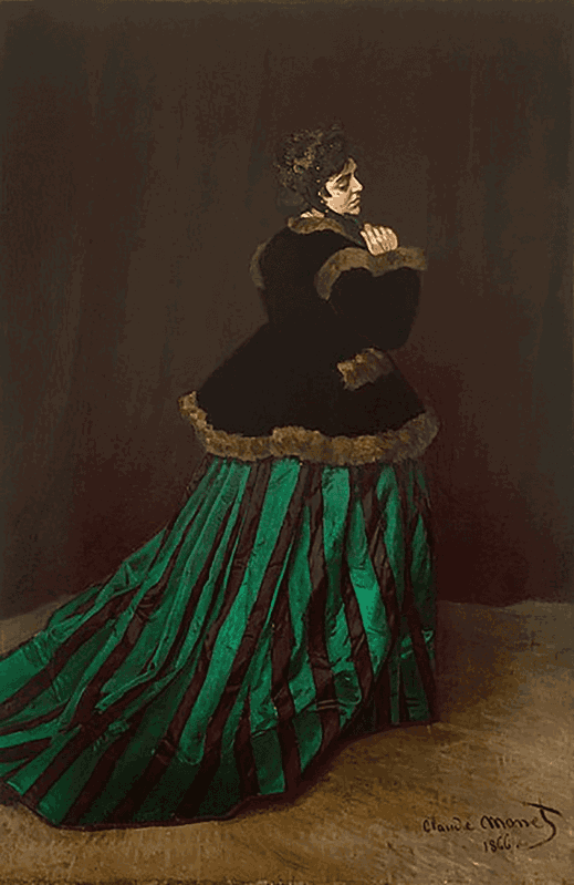 The Woman in a Green Dress (1866)