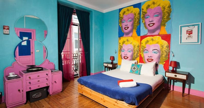 Andy Warhol themed hotel in Lisbon, Portugal