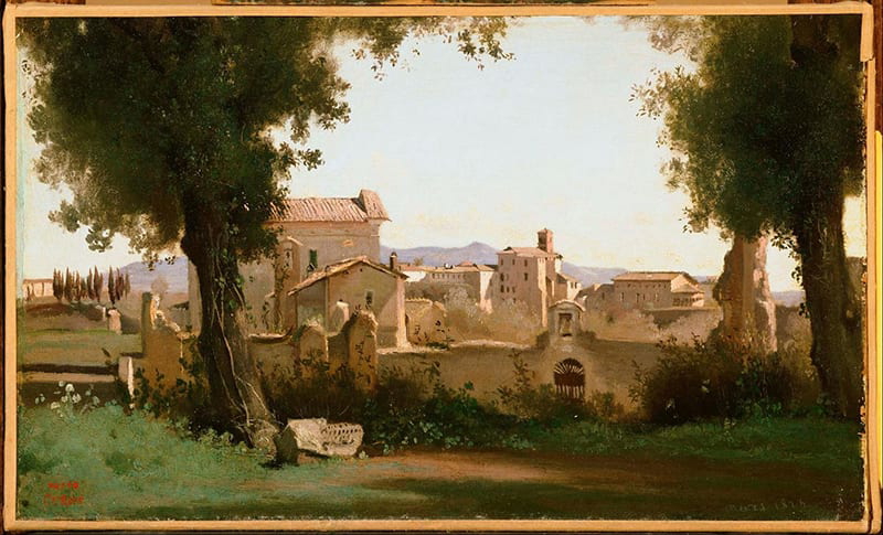View from the Farnese Gardens, Camille Corot, 1826