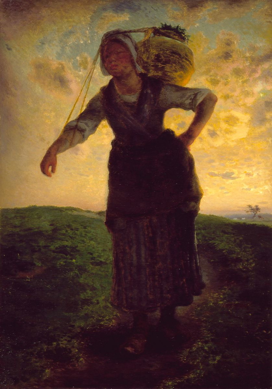 jean-françois-millet-norman-milkmaid-painting