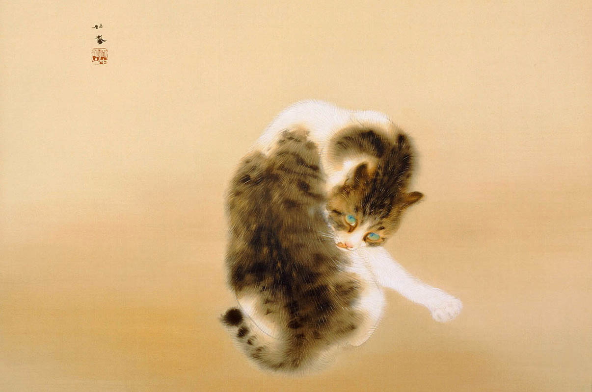 Tabby Cat, Takeuchi Seihō, 1924