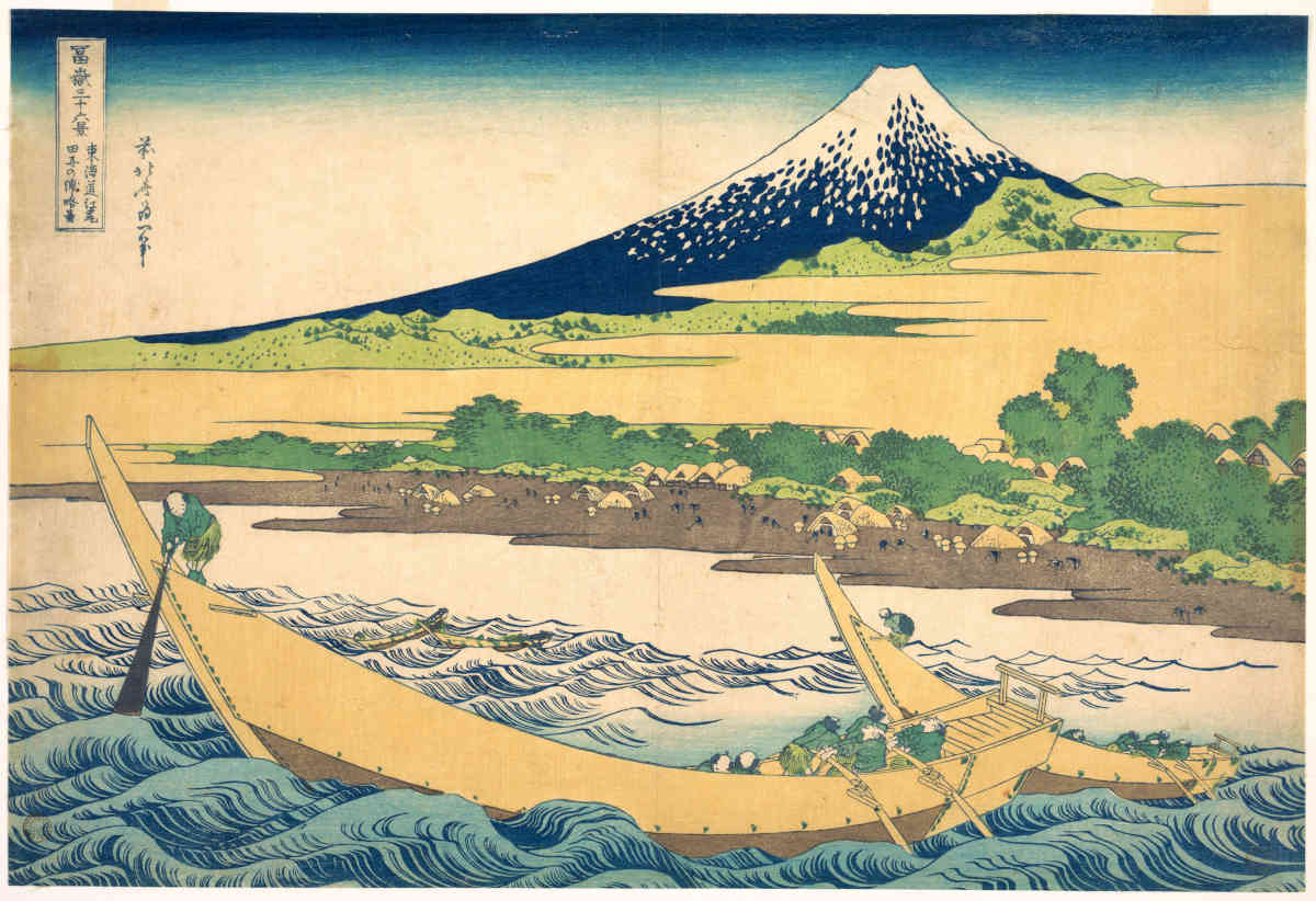 tago bay katsushika hokusai painting