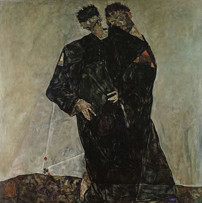 The Hermits, Egon Schiele, 1912