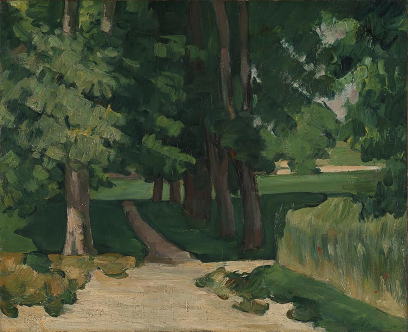 The Avenue at the Jas de Bouffan, Cezanne c. 1874-5