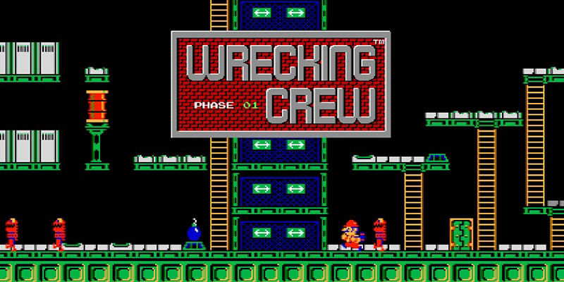 Screencap from NES game Wrecking Crew