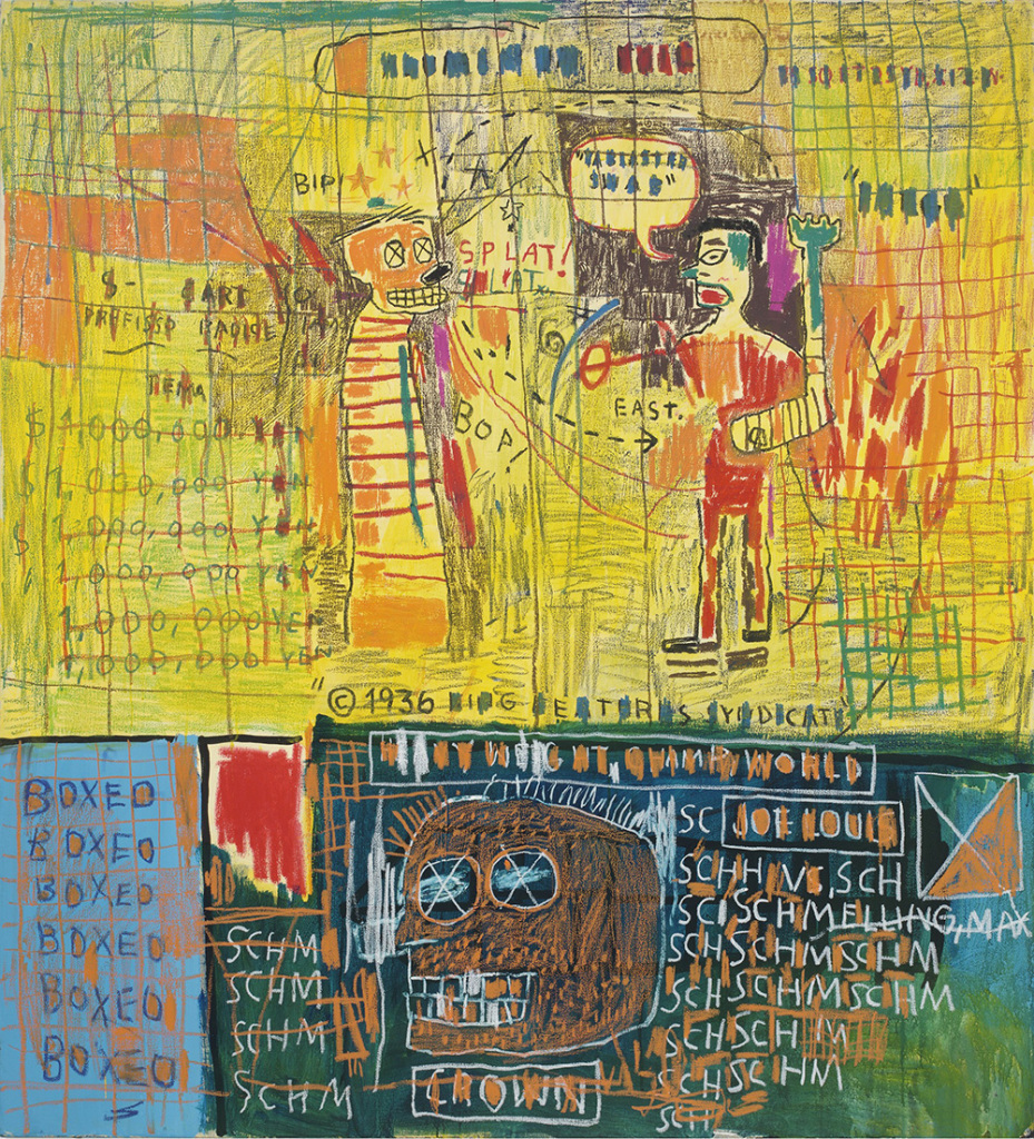 Napoleonic Stereotype Circa 44, 1983, by Jean-Michel Basquiat. Source: Louis Vuitton Collection