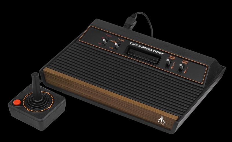 Photograph of wood Atari 2600