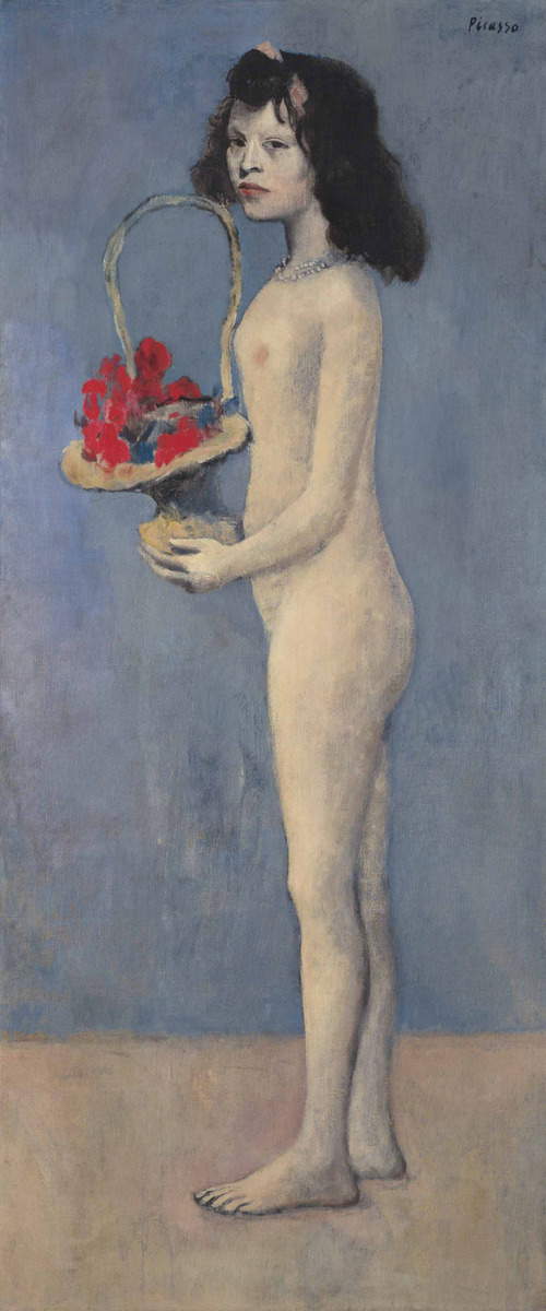 Young Girl with a Flower Basket, Picasso, 1905. Source: Arthive