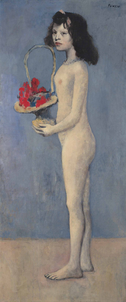 Young Girl with a Flower Basket, Picasso, 1905. Source: Arthive
