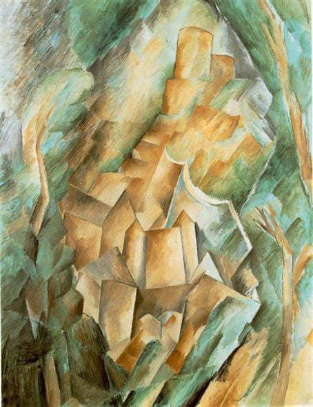 Castle at La Roche Guyon, George Braque, 1909