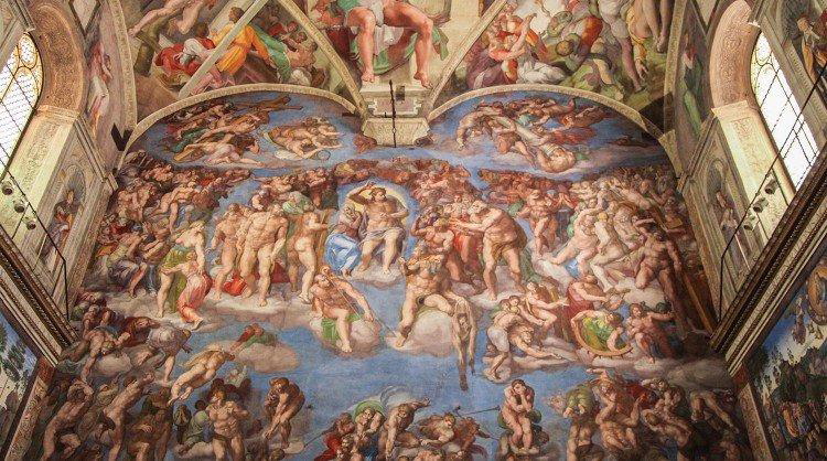 Image result for michelangelo Sistine Chapel frescoes