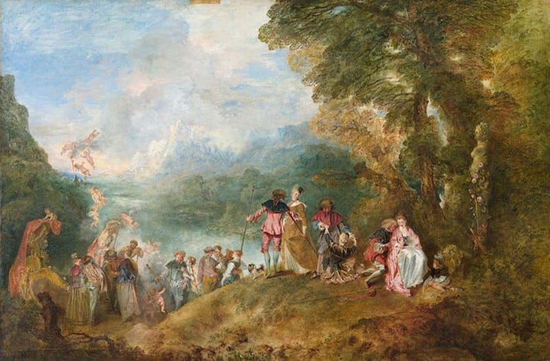 Embarkation for Cythera, Antoine Watteau, 1717