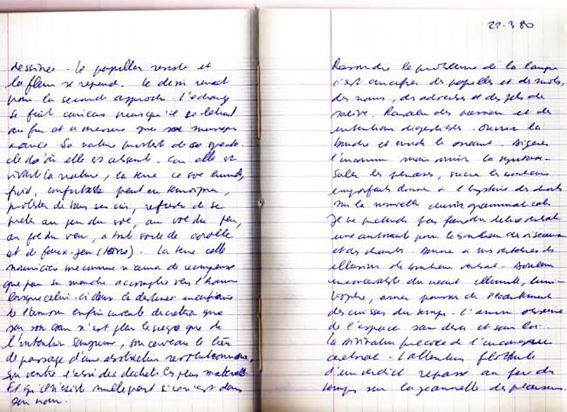 Example of automatism in writing