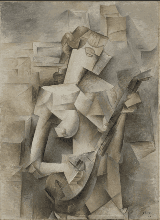 Girl with a Mandolin (Fanny Tellier), Pablo Picasso, 1910