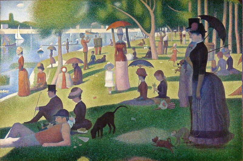 A Sunday Afternoon on the Island of La Grande Jatte, Georges Seurat, 1886