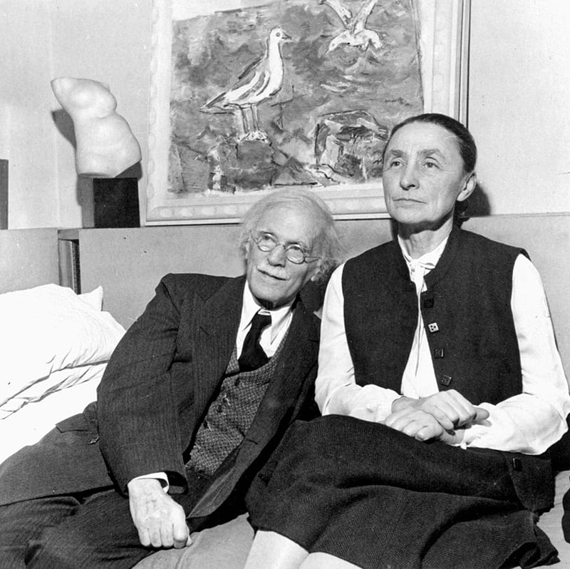 Photograph of O’Keefe and Stieglitz