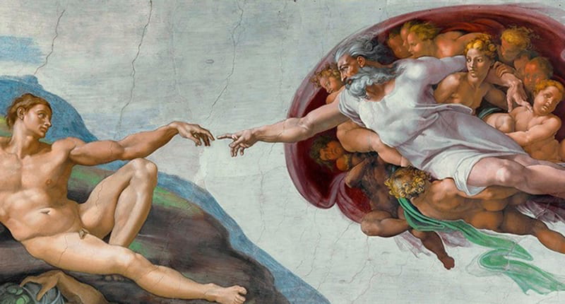 The Creation of Adam by Michelangelo Galilei, 1508-1512