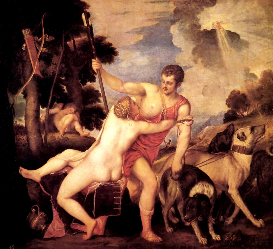Venus and Adonis, 1554. Museo del Prado, Madrid 