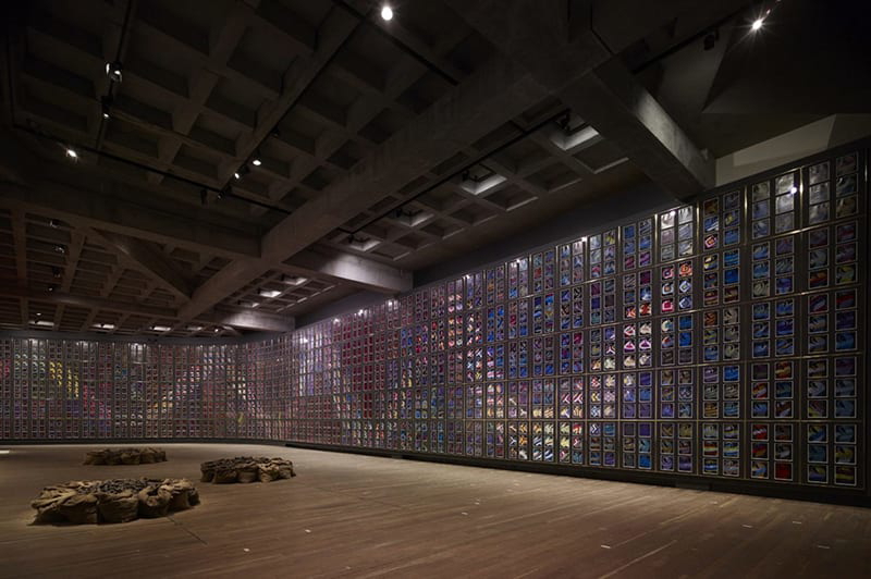 Exhibition of Nolan’s Snake (1970-72) at the Museum of Old and New Art in Hobart, Tasmania