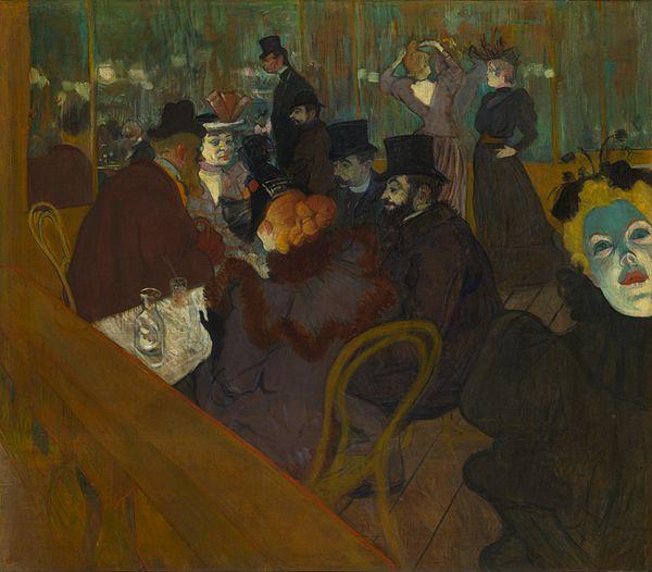 At the Moulin Rouge, Toulouse-Lautrec 1892-95