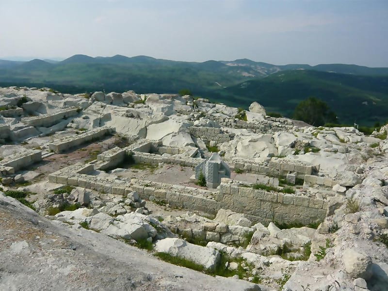 Remains of the late Roman Basilica in Perperikon