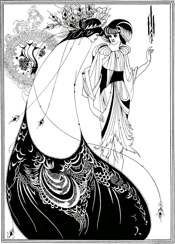 The Peacock Skirt by Aubrey Beardsley