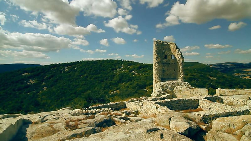 Remains of the Medieval Roman Tower in Perperikon