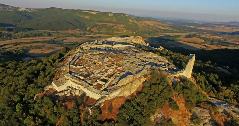 The Ancient Thracian City of Perperikon from above