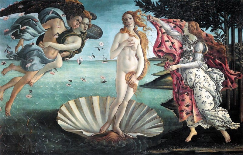 The Birth of Venus by Sandro Botticelli, 1484-1486