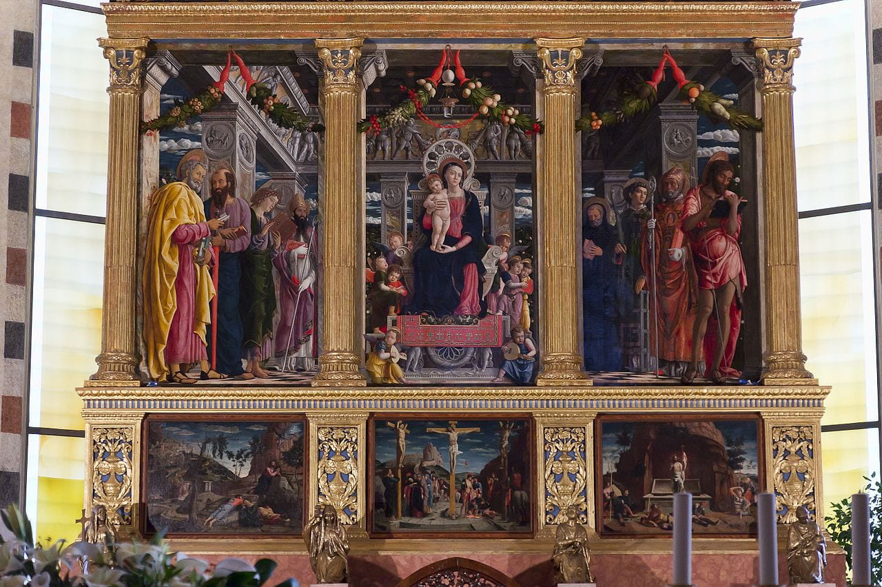The San Zeno Altarpiece by Andrea Mantegna, 1457-1460