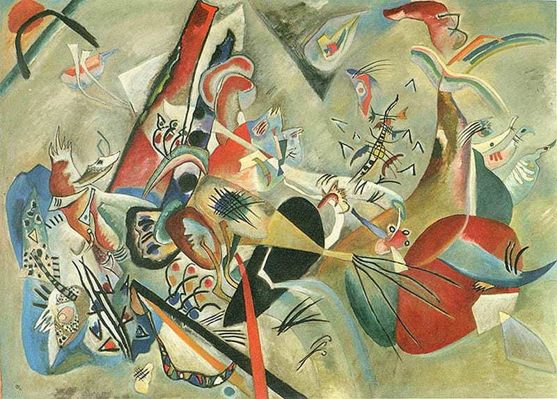 In Grey, Wassily Kandinsky, 1919, exhibited at the 19th State Exhibition, Moscow, 1920