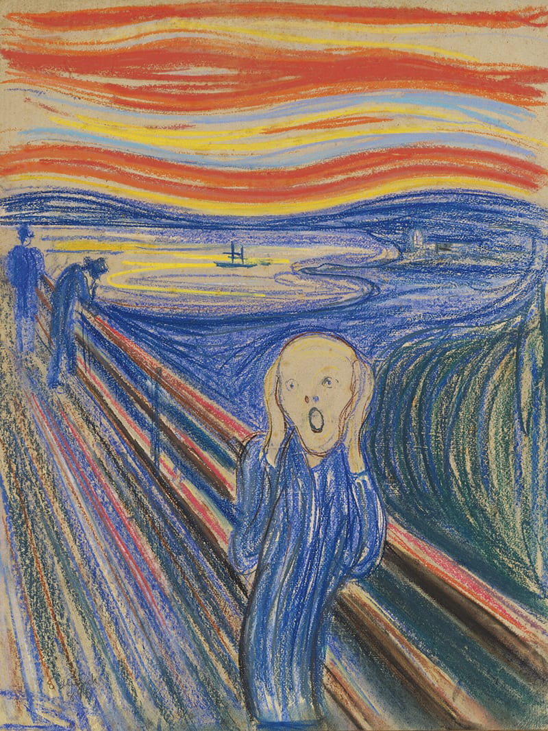The Scream, 1892, pastel on paper
