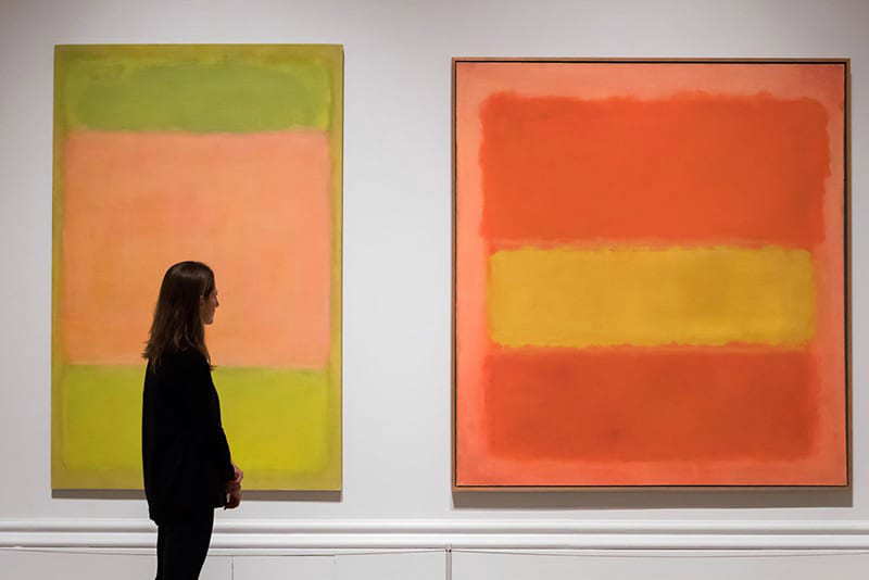 White Center, Mark Rothko, 1950, oil on canvas; Sold at Sotheby's for $73 million on May 15, 2007.