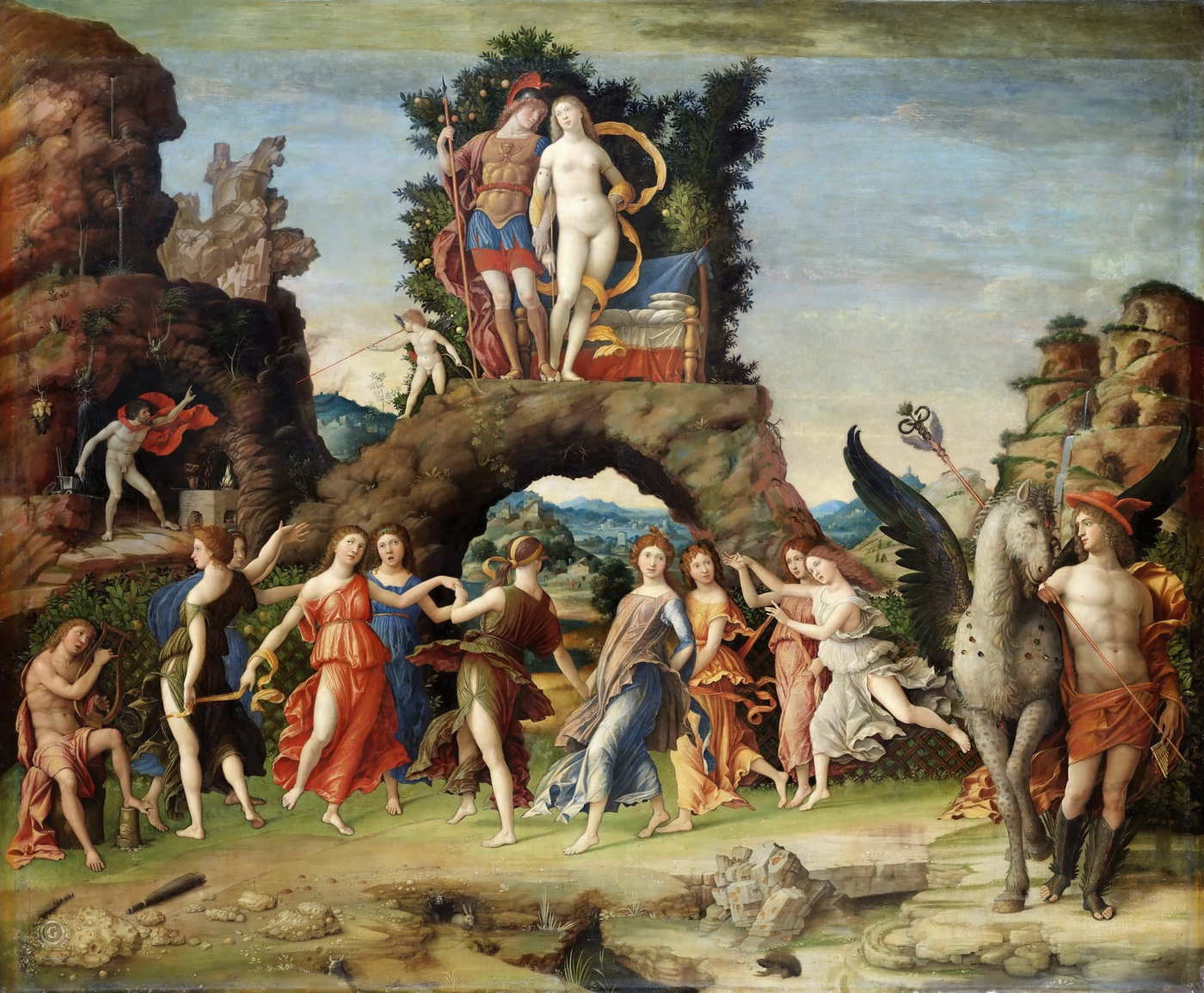 Parnassus by Andrea Mantegna, 1497