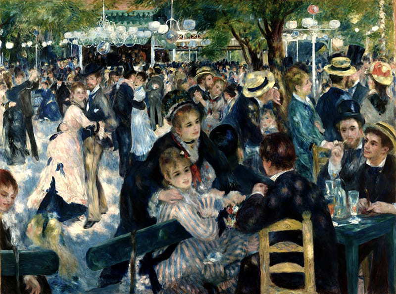 Bul du moulin de la Galette, Renoir 1876 