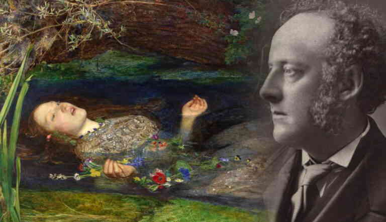 Portrait of Sir John Everett Millais with Ophelia