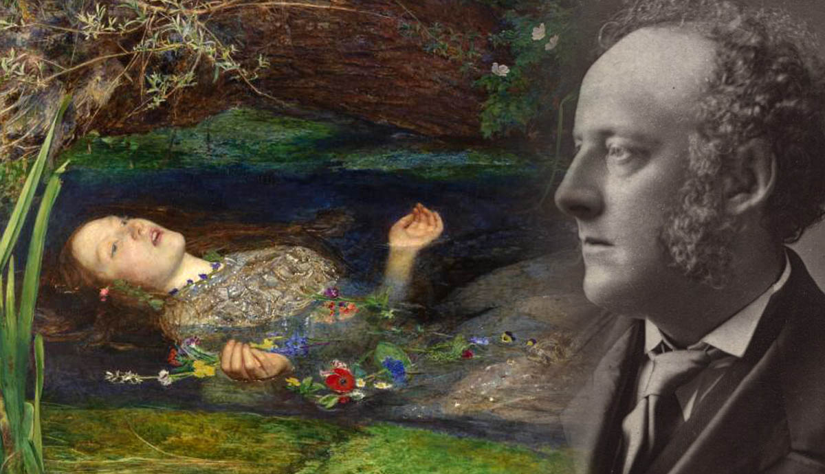 Portrait of Sir John Everett Millais with Ophelia