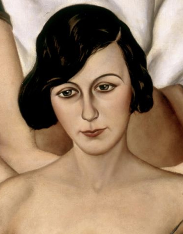 Portion of 'Two Girls' by Christian Schad