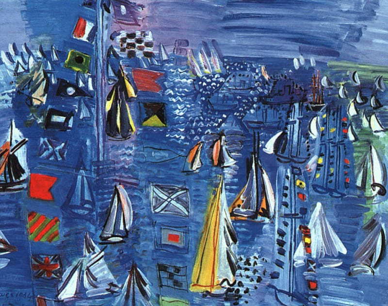 Raoul Dufy, Regatta at Cowes, 1934, National Gallery of Art, Washington, D.C